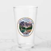 バンフ国立公園ウォーター絵画カラー タンブラーグラス (正面)