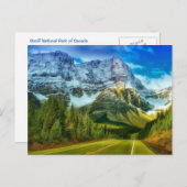 バンフ国立公園カナダはがき ポストカード (正面/裏面)