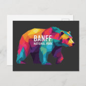 バンフ国立公園カナダベカラフルア ポストカード (正面/裏面)