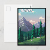 バンフ国立公園カナダ ポストカード (正面/裏面)