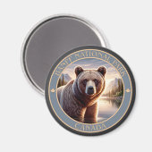 バンフ国立公園カナダ マグネット (正面/裏面)