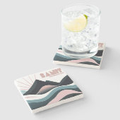 バンフ国立公園カラーヒルズ ストーンコースター (横)