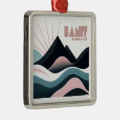 バンフ国立公園カラーヒルズ メタルオーナメント (右)