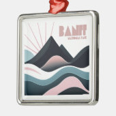 バンフ国立公園カラーヒルズ メタルオーナメント (左)