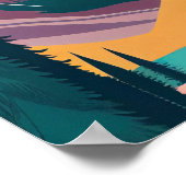 バンフ国立公園コンテンポラリー ポスター (角)