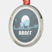 バンフ国立公園ディアー メタルオーナメント (左)