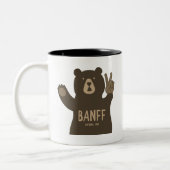 バンフ国立公園ピースベア ツートーンマグカップ (左)