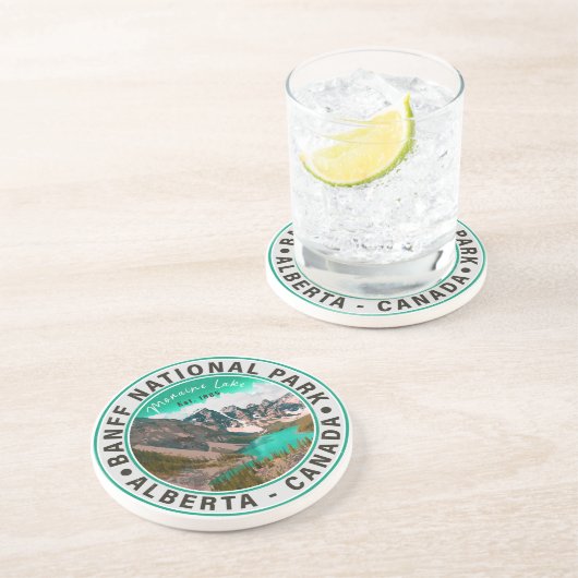 バンフ国立公園モレーヌレイクアルバータカナダ コースター (側面)