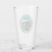 バンフ国立公園モレーヌレイクアルバータカナダ タンブラーグラス (裏面)