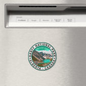 バンフ国立公園モレーヌレイクアルバータカナダ マグネット (インサイチュ (食洗機))