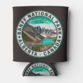 バンフ国立公園モレーヌレイクアルバータカナダ 缶クーラー (正面)