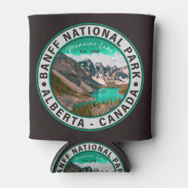 バンフ国立公園モレーヌレイクアルバータカナダ 缶クーラー