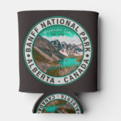 バンフ国立公園モレーヌレイクアルバータカナダ 缶クーラー (裏面)