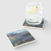 バンフ国立公園モレーヌ湖 ストーンコースター (横)