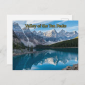 バンフ国立公園10ピークの谷 ポストカード (正面/裏面)
