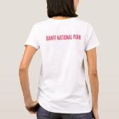 バンフ国立公園 アルバータ州 カナダ かわいいパステル Tシャツ (裏面)