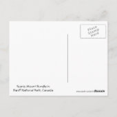 バンフ国立公園、カナダの山Rundle ポストカード (裏面)