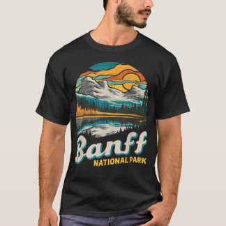 バンフ国立公園 ビンテージ ハイキング Tシャツ
