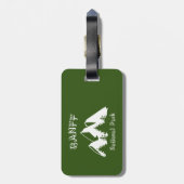 バンフ国立公園 ラゲッジタグ (裏面縦)