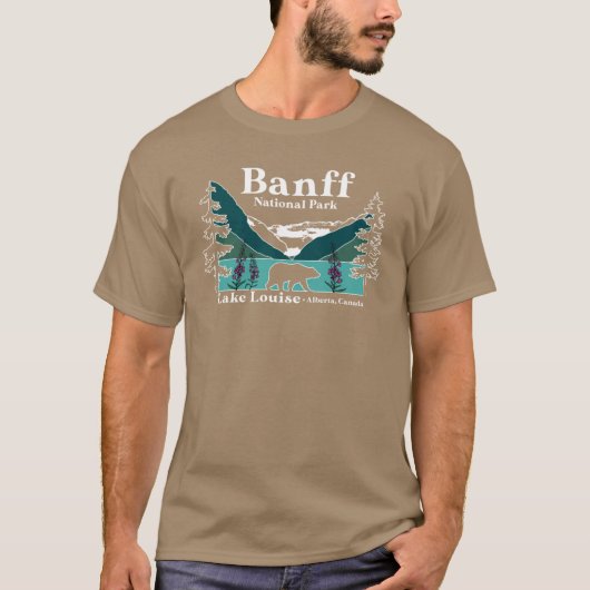 バンフ国立公園 レトロ Tシャツ (正面)