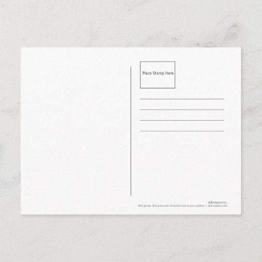 バンフ国立公園 – ヴィンテージランドスケープ葉書 ポストカード (裏面)