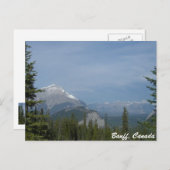 バンフ・アルバータカナダ、カナダ国立公園 ポストカード (正面/裏面)