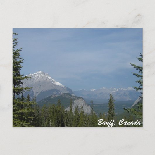 バンフ・アルバータカナダ、カナダ国立公園 ポストカード (正面)