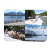 バンフ、カナダ風光明媚な美しいマグネット マグネット (横)