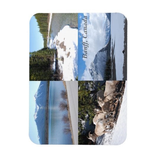 バンフ、カナダ風光明媚な美しいマグネット マグネット (縦)