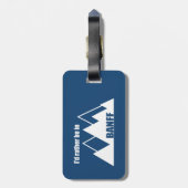 バンフ・カナダ・マウンテンに行きたい ラゲッジタグ (裏面縦)