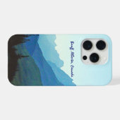バンフ ジャスパーブルー iPhoneケース (裏面横)