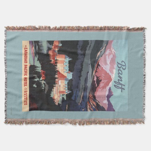 バンフ・スプリングス・ホテルポスターの概観 スローブランケット (正面)