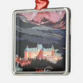 バンフ・スプリングス・ホテルポスターの概観 メタルオーナメント (左)