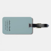 バンフ・スプリングス・ホテルポスターの概観 ラゲッジタグ (裏面横)