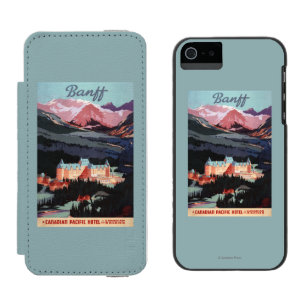 バンフ・スプリングス・ホテルポスターの概観 iPhone SE/5/5sウォレットケース