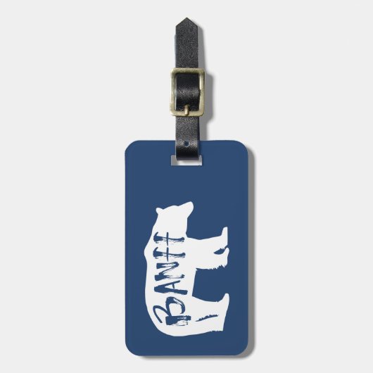 バンフ・ベア ラゲッジタグ (正面縦)