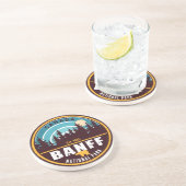 バンフNPカナダロッキーマウンテンズヴィンテージ土産 コースター (側面)