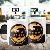 バンフNPカナダロッキーマウンテンズヴィンテージ土産 コーヒーマグカップ