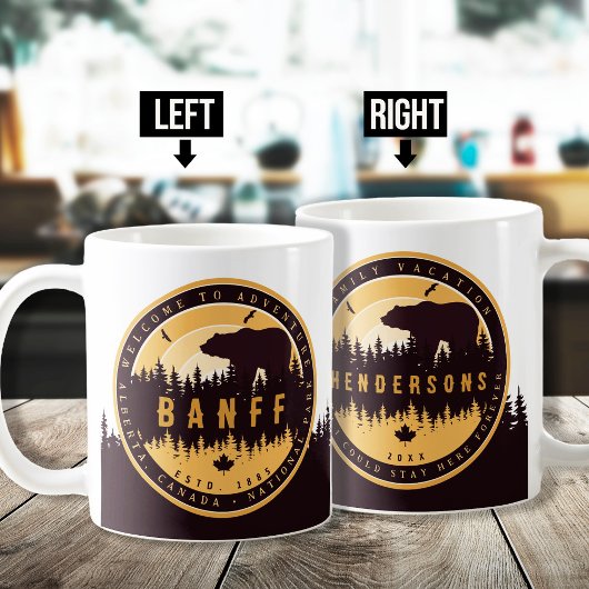 バンフNPカナダロッキーマウンテンズヴィンテージ土産 コーヒーマグカップ
