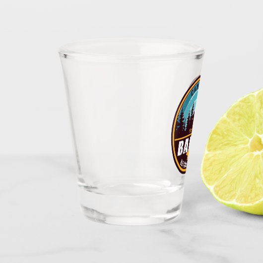 バンフNPカナダロッキーマウンテンズヴィンテージ土産 ショットグラス (左)