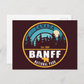バンフNPカナダロッキーマウンテンズヴィンテージ土産 ポストカード (正面/裏面)