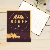 バンフNPカナダロッキーマウンテンズヴィンテージ土産 ポストカード
