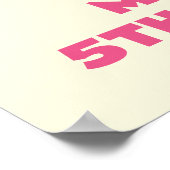 バンブルナムの誕生日ケーキ歓迎 ポスター (角)