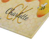 バンブルハチ蜂蜜のモノグラムを滴下する蜂蜜 カッティングボード (角)