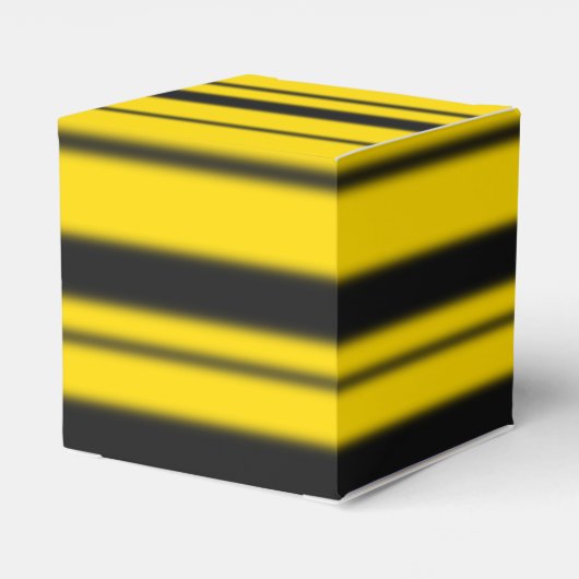 バンブルビーにインスピレーションを受けた黄色/黒の縞模様 フェイバーボックス (裏面サイド)
