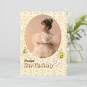 バンブルビーズフォト誕生日カード シーズンカード (スタンド正面)