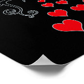 バンブルビーズ&ハートアートポスター ポスター (角)