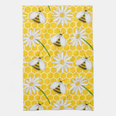 バンブルビーハニービーズデザイン キッチンタオル (縦)