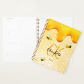 バンブルミツバチ蜂蜜の滴下モノグラム2023 プランナー手帳 (ディスプレー)