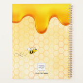 バンブルミツバチ蜂蜜の滴下モノグラム2023 プランナー手帳 (裏面)